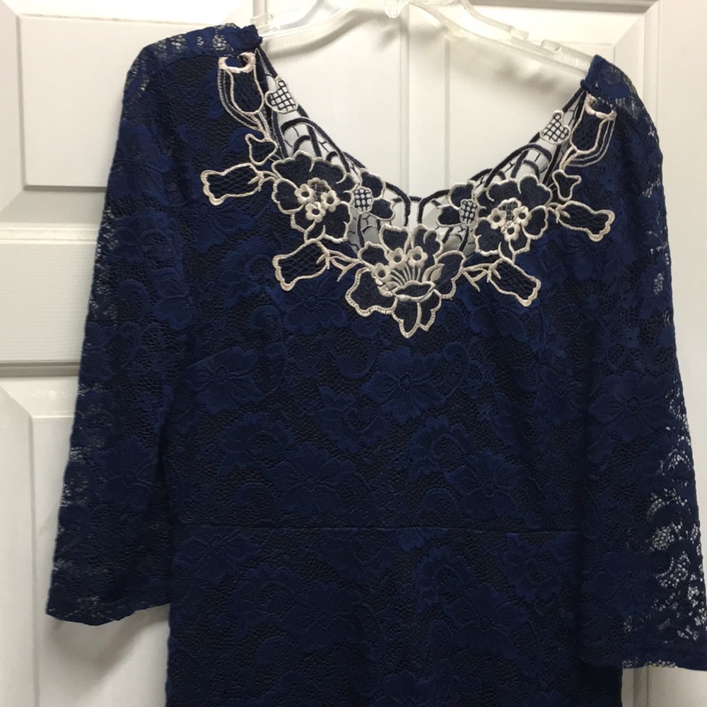 Navy evening dress